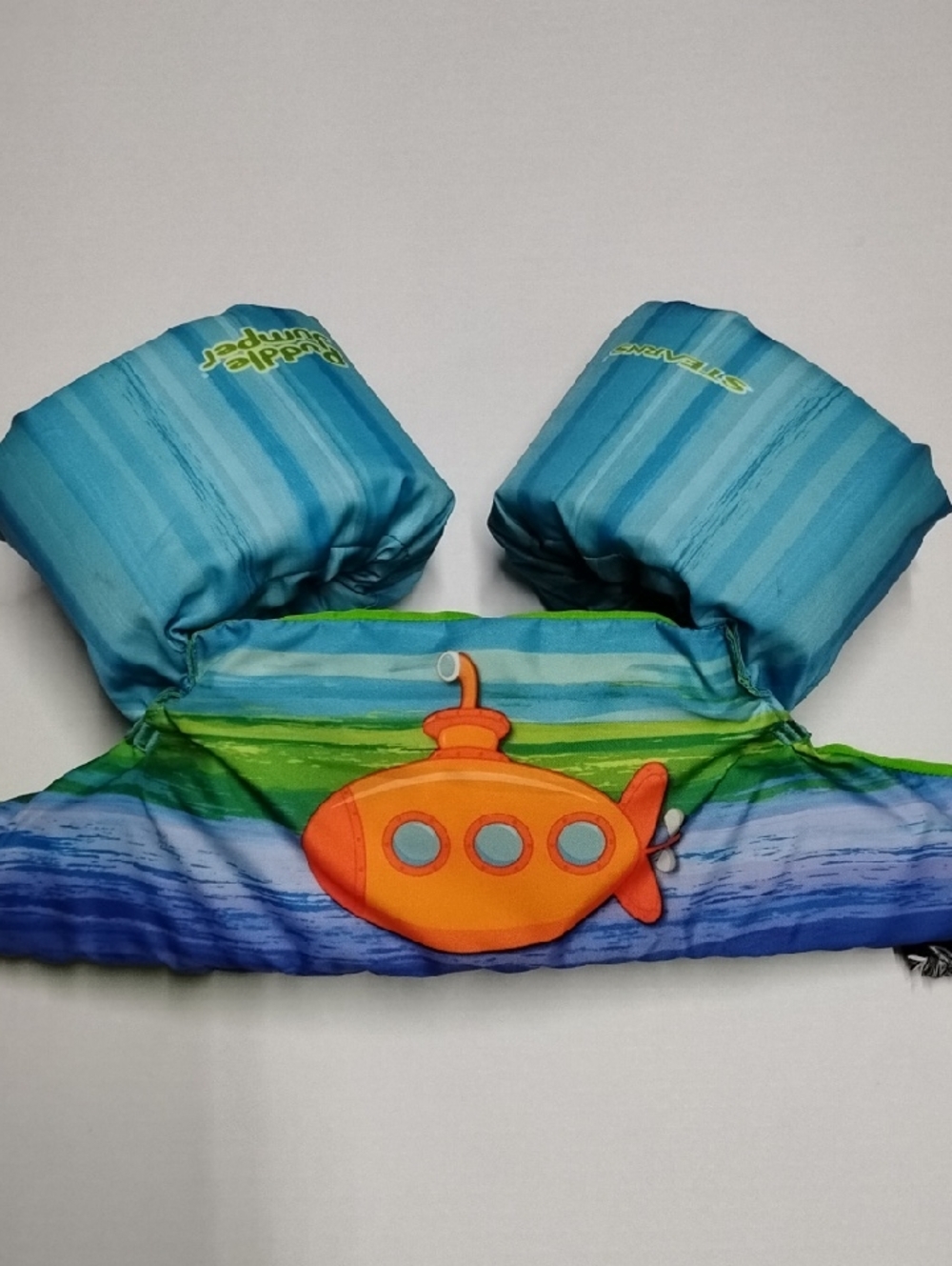 Stearns Puddle Jumper Kids Blue and Orange Swim Float Submarine Design 30-50